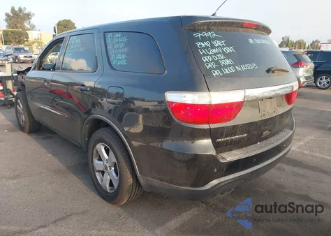 2013 Dodge Durango Sxt z USA, uszkodzony, nr VIN 1C4RDHAGXDC657351